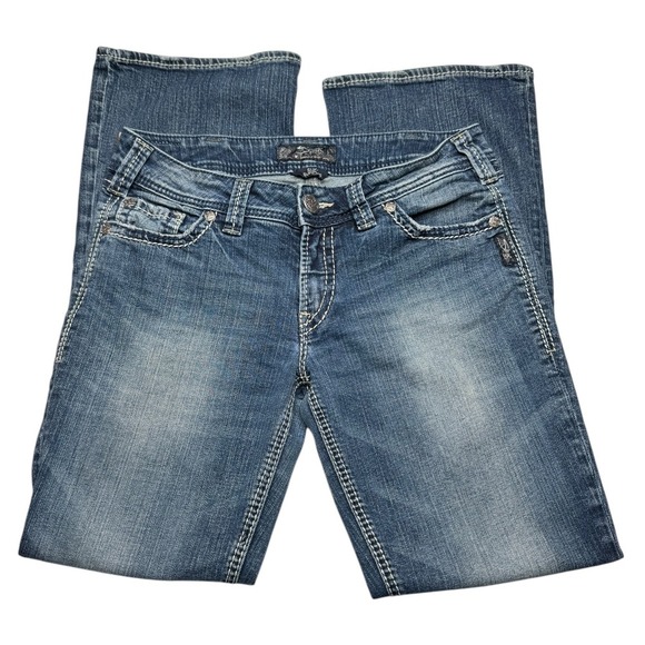 Silver Suki Surplus Bootcut Jeans Women's 30x32 Mid rise Stretch - Picture 1 of 6